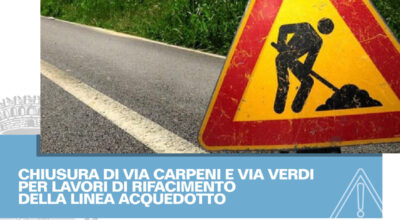 Chiusura di via Carpeni e via verdi a Susegana per l’esecuzione dei lavori di rifacimento della linea acquedotto